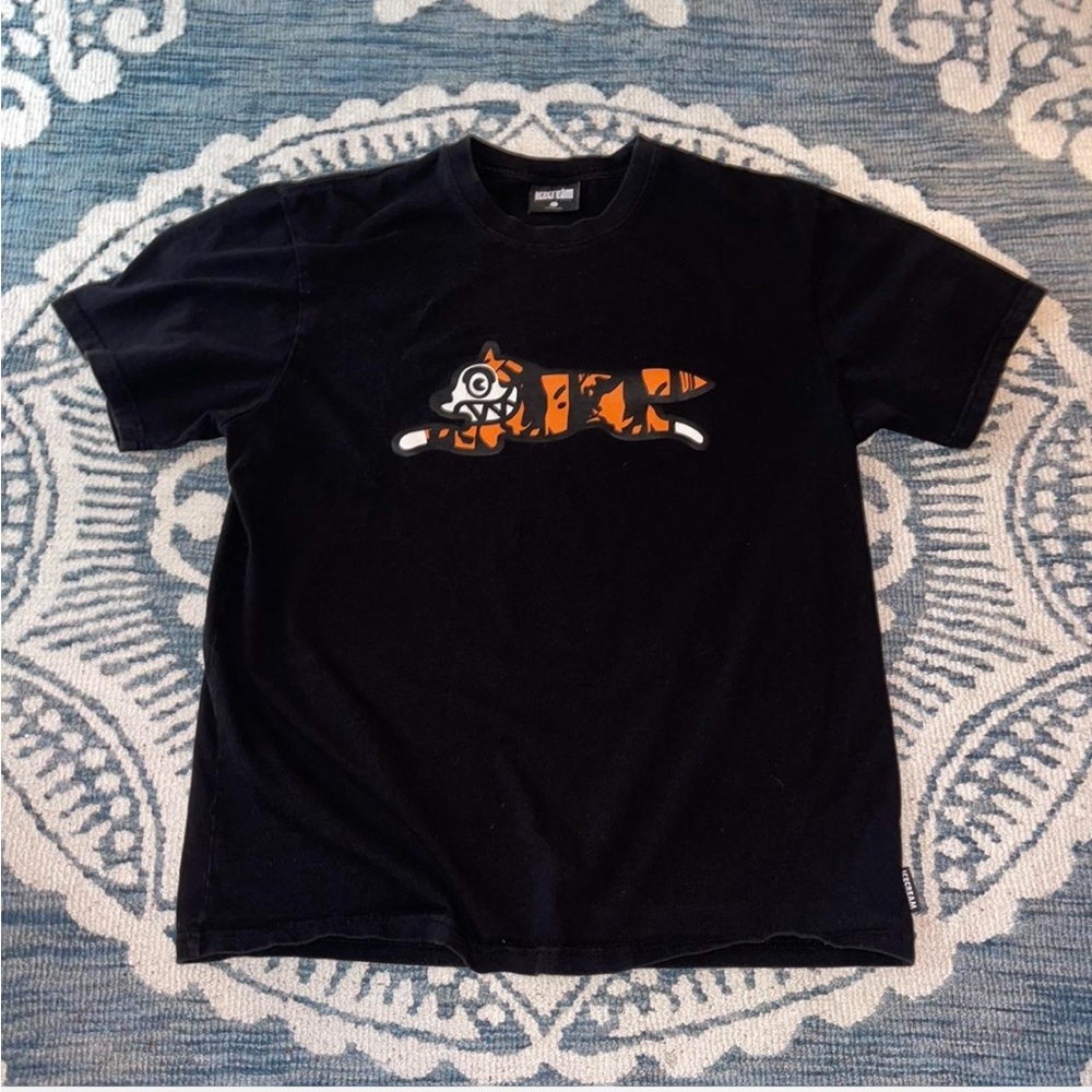 Icecream Black and Orange Graphic Tee